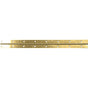 Hardware Resources - Polished Brass 1-1/2'' 21 Gauge Steel Piano Hinge in 6 ft Length - Polished Brass