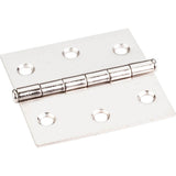 Hardware Resources - Bright Nickel 2-1/2'' x 2-1/2''  Swaged Butt Hinge - Bright Nickel