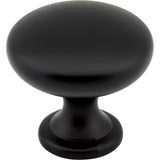 Hardware Resources - 1-3/16'' Diameter Matte Black Madison Cabinet Mushroom Knob - Matte Black