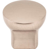 1'' Diameter Brushed Chrome Round Brenton Cabinet Knob