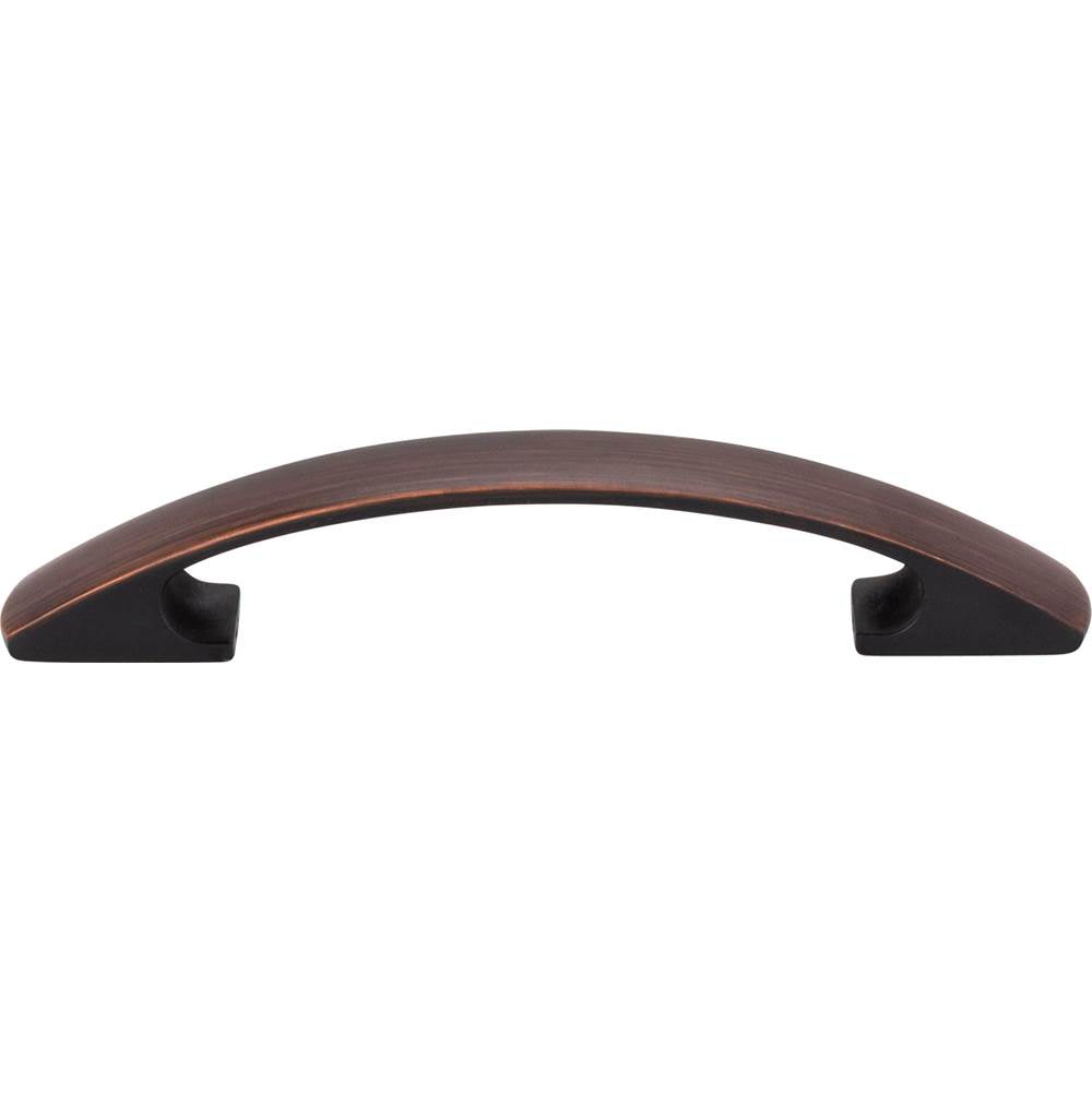 96 mm Center-to-Center Brushed Pewter Arched Strickland Cabinet Pull