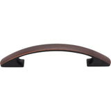 96 mm Center-to-Center Brushed Pewter Arched Strickland Cabinet Pull
