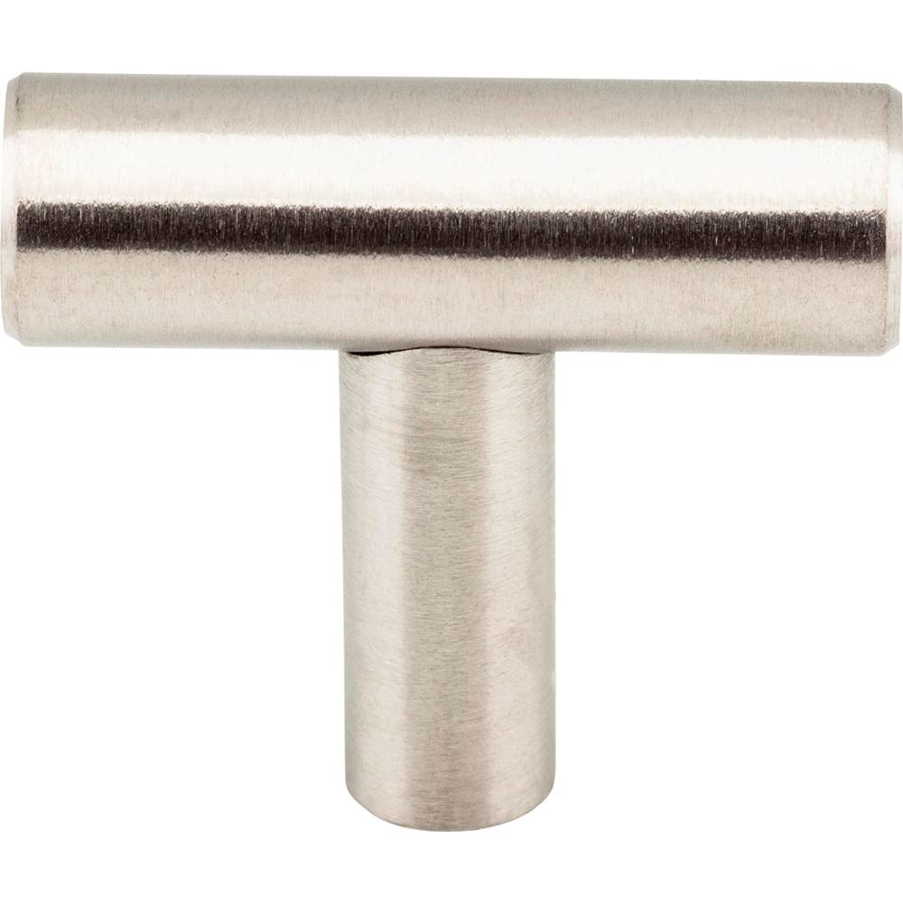 1-9/16'' Overall Length Hollow Stainless Steel Naples Cabinet ''T'' Knob