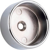 Hardware Resources - Chrome Closed Knock-In Mounting Bracket for 1-5/16'' Round Closet Rods - Polished Chrome