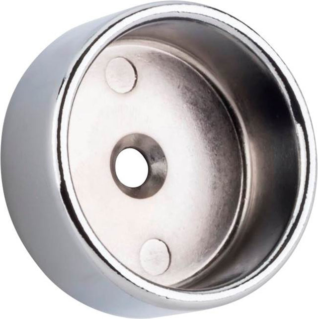 Hardware Resources - Chrome Closed Knock-In Mounting Bracket for 1-5/16'' Round Closet Rods - Polished Chrome