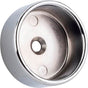Hardware Resources - Chrome Closed Knock-In Mounting Bracket for 1-5/16'' Round Closet Rods - Polished Chrome