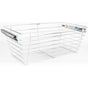 Hardware Resources - Chrome Closet Pullout Basket with Slides 14''D x 23''W x 11''H - Polished Chrome