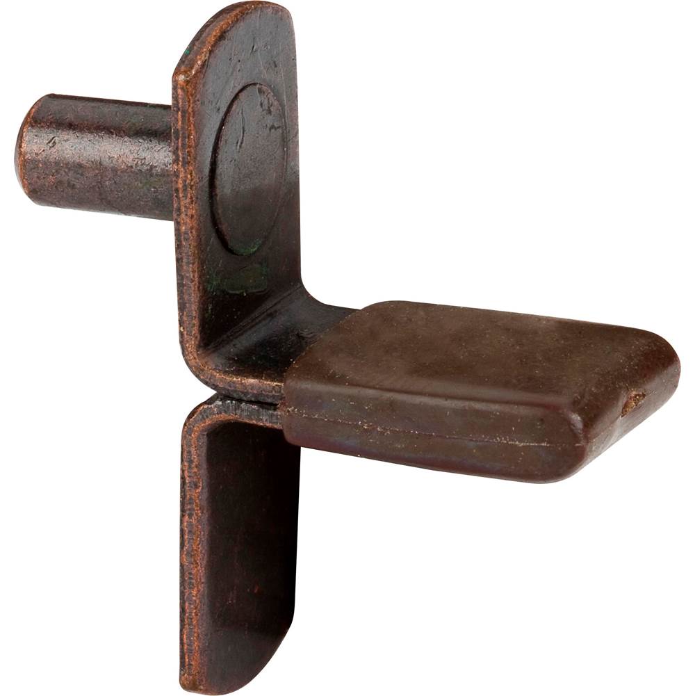 Hardware Resources - Antique Copper 1/4'' Pin Shelf Support with 7/8'' Arm and Brown Sleeve - Priced and Sold by the Thousand - Antique Copper