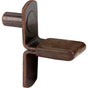 Hardware Resources - Antique Copper 1/4'' Pin Shelf Support with 7/8'' Arm and Brown Sleeve - Priced and Sold by the Thousand - Antique Copper