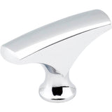Hardware Resources - 1-5/8'' Overall Length Polished Chrome Aiden Cabinet ''T'' Knob - Polished Chrome