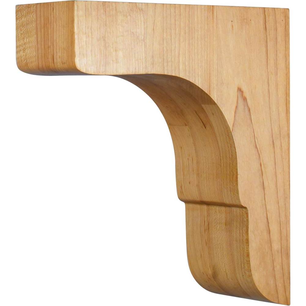 Hardware Resources - 3'' W x 8'' D x 9'' H Alder Minimalist Corbel - Unfinished
