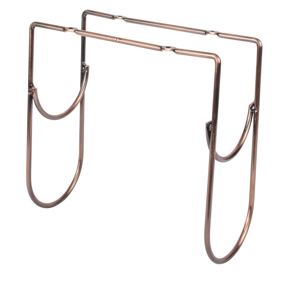 Hardware Resources - Brushed Oil Rubbed Bronze Under Cabinet Wine Bottle Rack - Brushed Oil Rubbed Bronze
