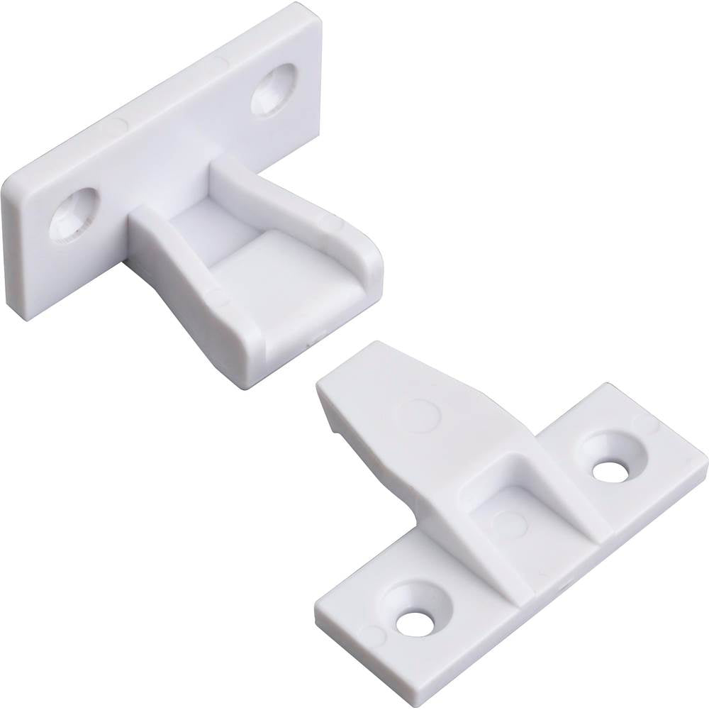 Hardware Resources - White Plastic Push Fit Panel Connector for False Fronts - White
