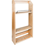 Hardware Resources - 12'' Wood Door Mount Spice Rack - UV Coated