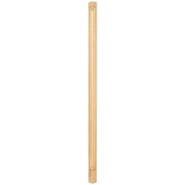 Hardware Resources - 2-3/4'' W x 2-3/4'' D x 84'' H Hard Maple Acanthus Corner Post - Unfinished