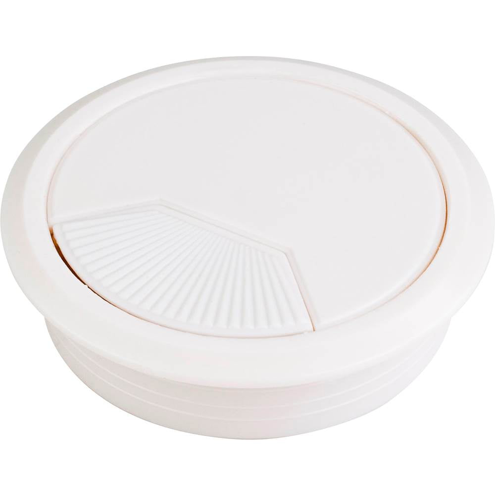Hardware Resources - White 3 Piece Adj. Spring Closure Grommet for 75 mm Diameter Hole - White