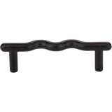 3'' Center-to-Center Matte Black Wavy Verona Cabinet Pull