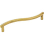 Hardware Resources - 128 mm Center-to-Center Brushed Brass Wavy Capri Cabinet Pull - Brushed Brass