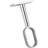 Hardware Resources - Chrome Center Support Bracket Oval Closet Rods - Chrome