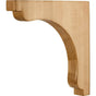 Hardware Resources - 1-1/2'' W x 10'' D x 10'' H Cherry Square End Corbel - Unfinished