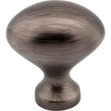 1-1/8'' Overall Length Brushed Pewter Oval Merryville Cabinet Knob