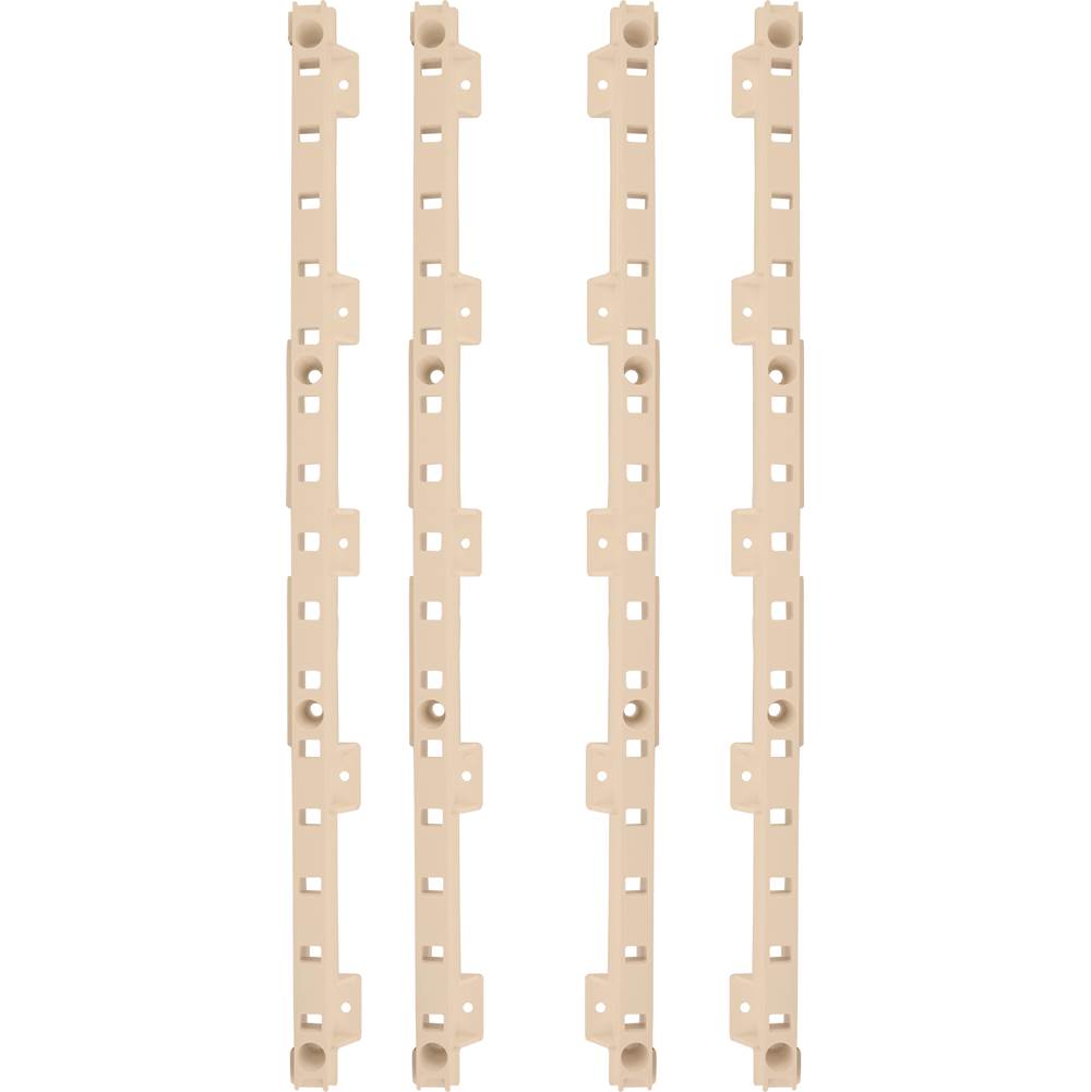 Hardware Resources - 4-quick Tray Pilasters 1'' With 8-hook Dowels and 8-screws Finish:  Beige - Almond