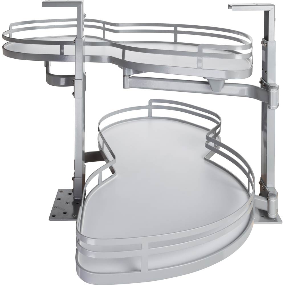 Hardware Resources - 18'' Grey and White Blind Corner Swingout for Openings on the Right of the Blind - Grey