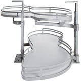 Hardware Resources - 15'' Grey and White Blind Corner Swingout for Openings on the Right of the Blind - Grey