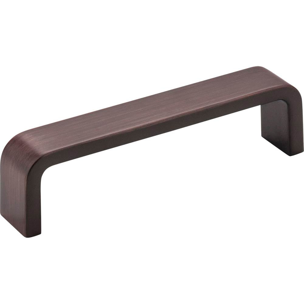 Hardware Resources - 4'' Center-to-Center Brushed Oil Rubbed Bronze Square Asher Cabinet Pull - Brushed Oil Rubbed Bronze