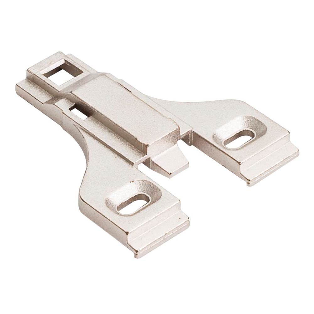 Hardware Resources - Heavy Duty 3 mm Non-Cam Adj Zinc Die Cast Plate for 500 Series Euro Hinges - Polished Nickel