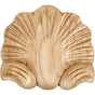 Hardware Resources - 3-1/8'' W x 1/2'' D x 2-7/8'' H Maple Shell Applique - Unfinished