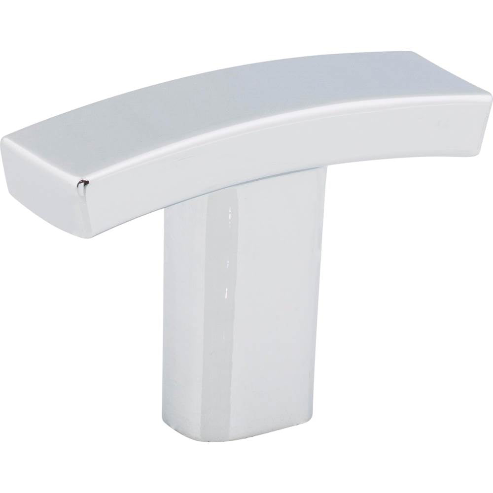 Hardware Resources - 1-1/2'' Overall Length Polished Chrome Square Thatcher Cabinet ''T'' Knob - Polished Chrome