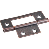 Hardware Resources - Dark Antique Copper Machined 3'' Loose Pin Non-Mortise Hinge 4 Hole - Distressed Antique Brass