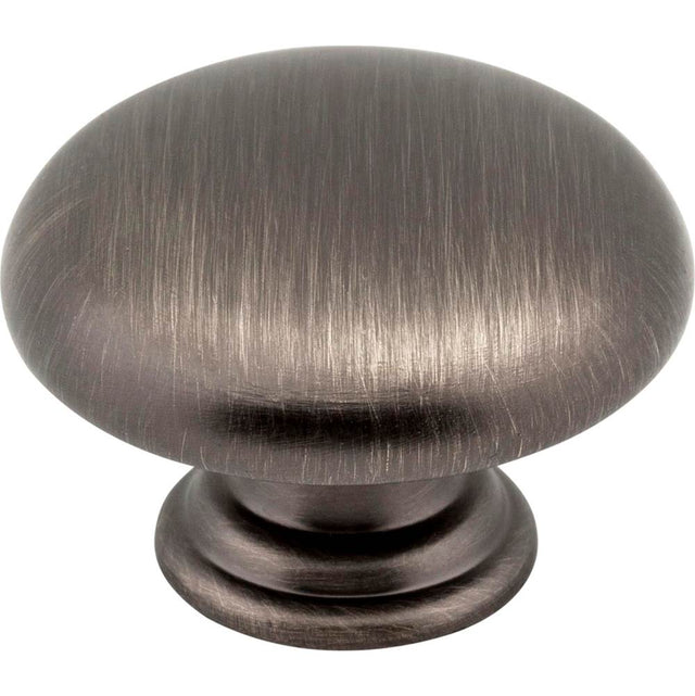 Hardware Resources - 1-3/16'' Diameter Brushed Pewter Gatsby Cabinet Mushroom Knob - Brushed Pewter