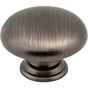 Hardware Resources - 1-3/16'' Diameter Brushed Pewter Gatsby Cabinet Mushroom Knob - Brushed Pewter