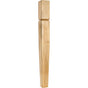 Hardware Resources - 3-1/2'' W x 3-1/2'' D x 35-1/2'' H Rubberwood Grooved Arts and Crafts Post - Unfinished