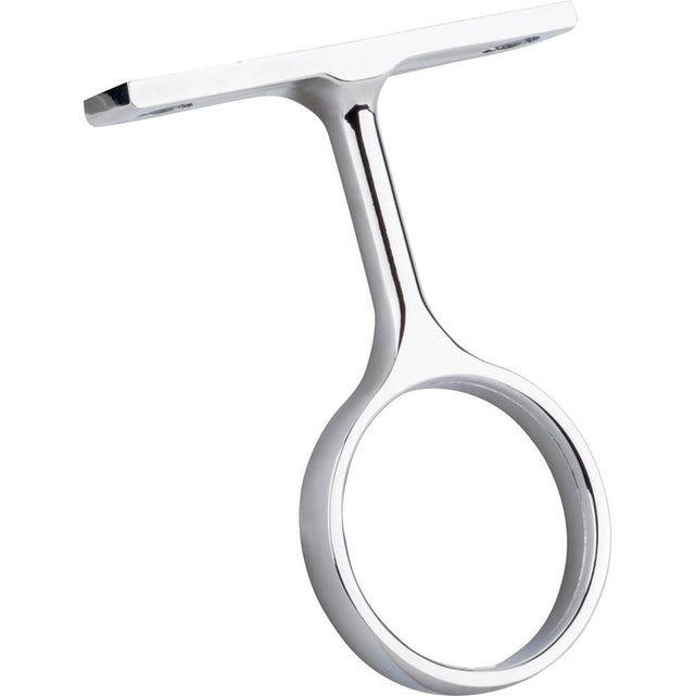 Hardware Resources - Chrome Center Support Bracket for 1-5/16'' Round Closet Rods - Polished Chrome