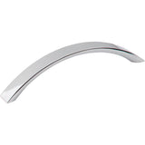 Hardware Resources - 128 mm Center-to-Center Polished Chrome Arched Belfast Cabinet Pull - Polished Chrome