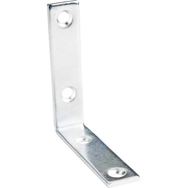 Hardware Resources - 2-1/2'' x 2-1/2'' Zinc Plated Steel Corner Brace - Zinc