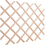 Hardware Resources - 30'' H x 24'' W Alder Wine Bottle Lattice - Unfinished