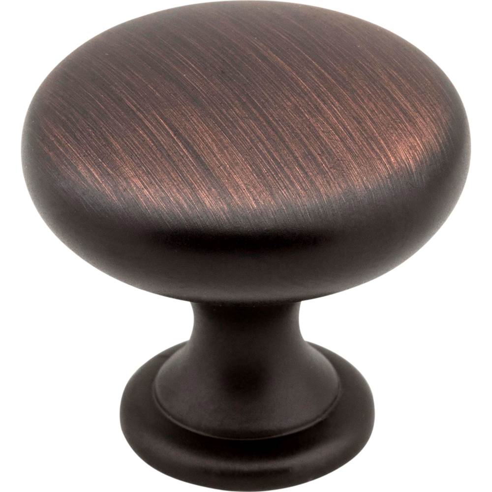 Hardware Resources - 1-3/16'' Diameter Brushed Oil Rubbed Bronze Madison Cabinet Mushroom Knob - Brushed Oil Rubbed Bronze