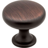 Hardware Resources - 1-3/16'' Diameter Brushed Oil Rubbed Bronze Madison Cabinet Mushroom Knob - Brushed Oil Rubbed Bronze