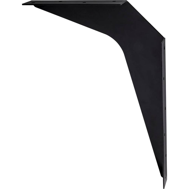 Hardware Resources - 5'' x 8'' Black Workstation Bracket Sold by the Pair - Black