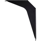 Hardware Resources - 18'' x 24'' Black Workstation Bracket Sold by the Pair - Black