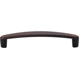 128 mm Center-to-Center Brushed Pewter Rope Detailed Lindos Cabinet Pull