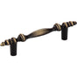 Hardware Resources - 3'' Center-to-Center Brushed Antique Brass Baroque Kingsport Cabinet Pull - Brushed Antique Brass