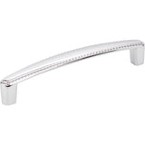 Hardware Resources - 128 mm Center-to-Center Polished Chrome Rope Detailed Lindos Cabinet Pull - Polished Chrome
