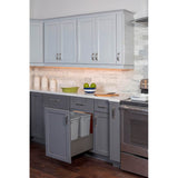 Double 35 Quart Metal Drawer Box Soft-close Trashcan Pullout