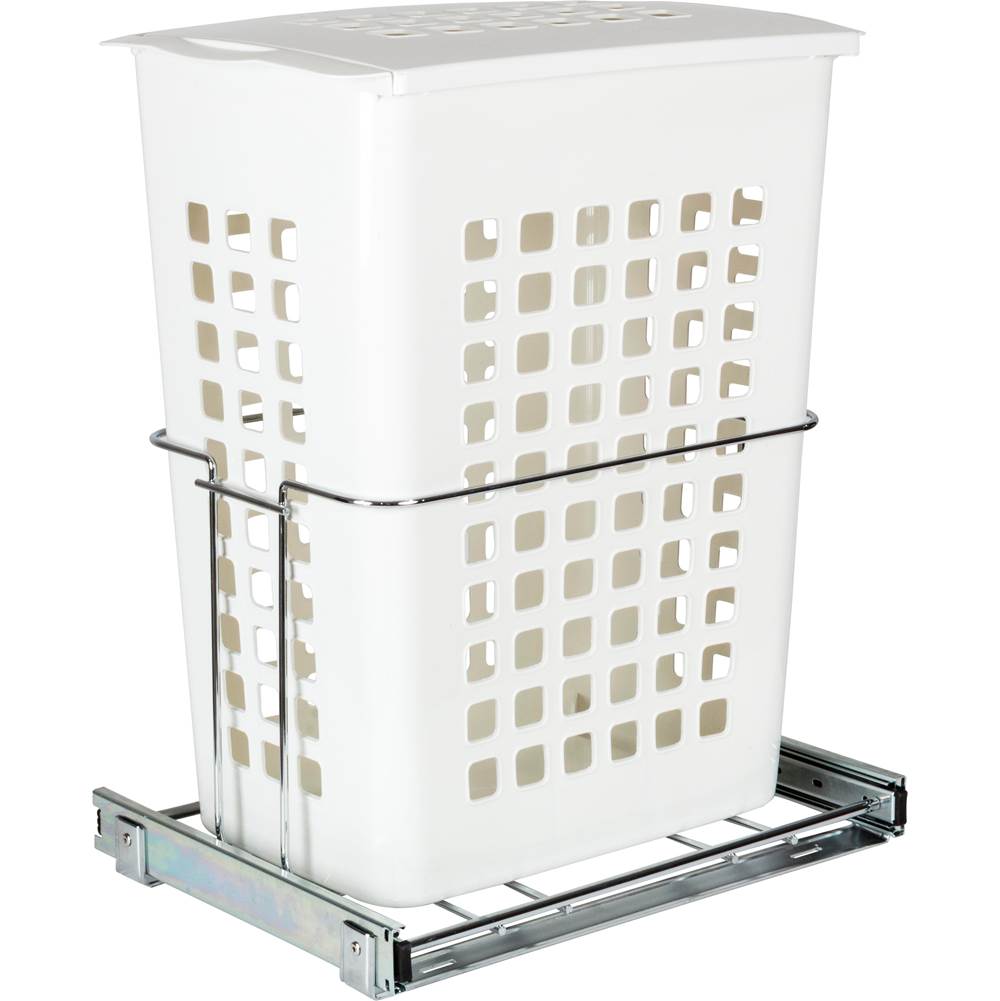 Hardware Resources - Pullout Plastic Hamper - Chrome