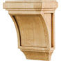 Hardware Resources - 3'' W x 2'' D x 4'' H Rubberwood Mission Corbel - Unfinished